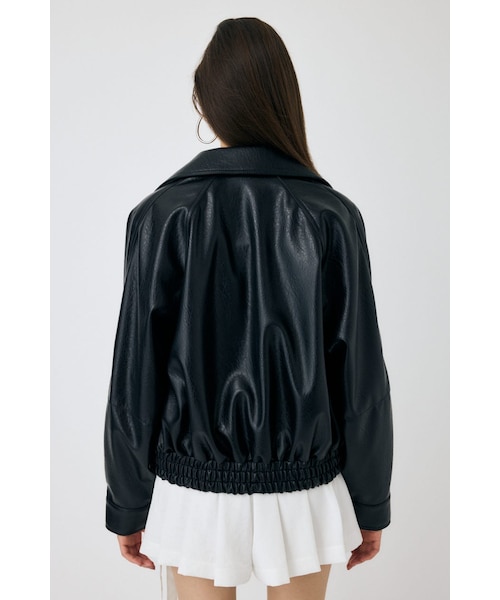 F／LEATHER GATHER ブルゾン｜マウジーの通販｜&mall（アンドモール