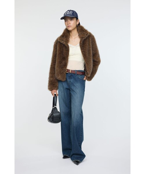 お値下げ♩ F/FUR STAND COLLAR ジャケット otonaMUSE掲載】F／FUR STAND COLLAR ジャケット｜マウジーの通販