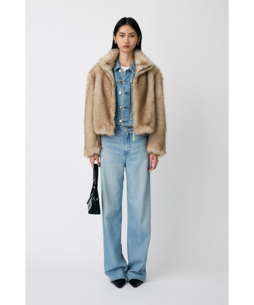 F／FUR STAND COLLAR ジャケット｜マウジーの通販｜&mall