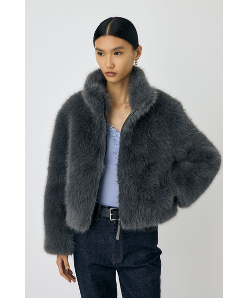 F／FUR STAND COLLAR ジャケット｜マウジーの通販｜&mall