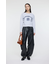 F／LEATHER JOGGER パンツ