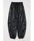 F／LEATHER JOGGER パンツ