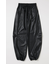 F／LEATHER JOGGER パンツ