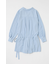 PLEATED SHIRT MINI ドレス