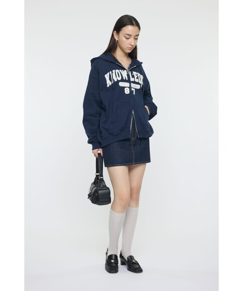 COLLEGIATE ZIP フーディー｜マウジーの通販｜&mall（アンドモール