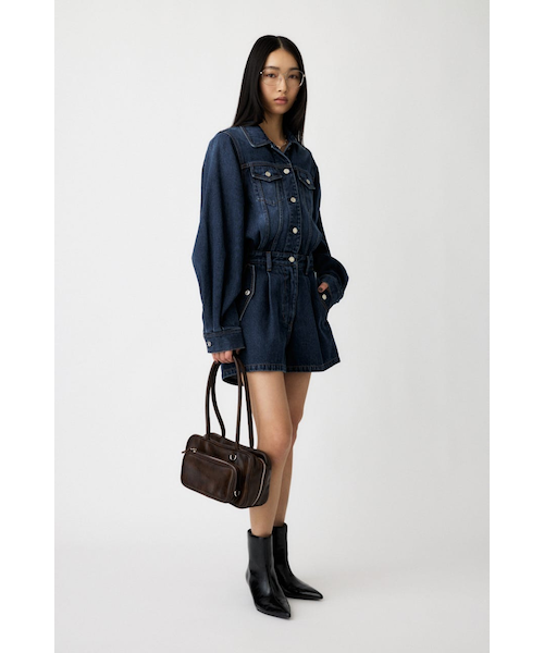 DENIM SHORT ジャンプスーツ｜マウジーの通販｜&mall（アンド