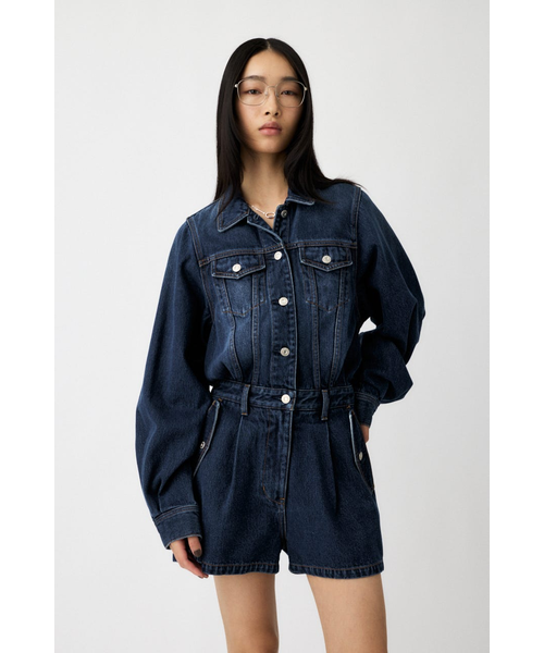 デニムショートジャンプスーツ cde993a5517f568930cdf6f47798b6