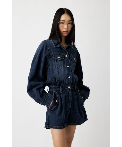 DENIM SHORT ジャンプスーツ｜マウジーの通販｜&mall（アンドモール