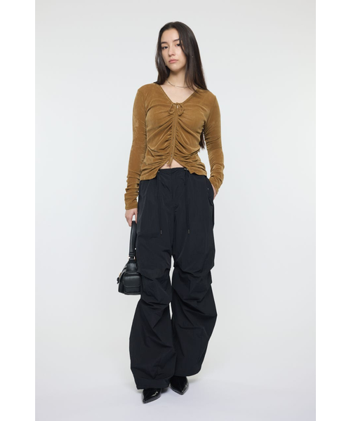 SHEER VELOUR カーディガン｜マウジーの通販｜&mall（アンドモール