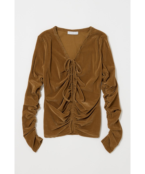 SHEER VELOUR カーディガン｜マウジーの通販｜&mall（アンドモール