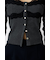 FRONT BUTTON LACY ロングスリーブトップス