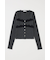 FRONT BUTTON LACY ロングスリーブトップス