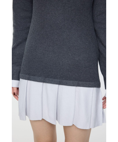LAYERED KNIT ミニドレス｜マウジーの通販｜&mall（アンドモール）三井