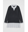 LAYERED KNIT ミニドレス