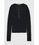 SHEER HENRY NECK ニットトップス
