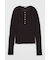 SHEER HENRY NECK ニットトップス