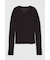 SHEER HENRY NECK ニットトップス
