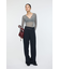 SHEER HENRY NECK ニットトップス