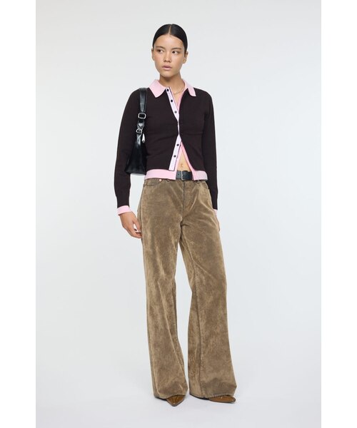 DOUBLE LAYERED ニットシャツ｜マウジーの通販｜&mall（アンドモール