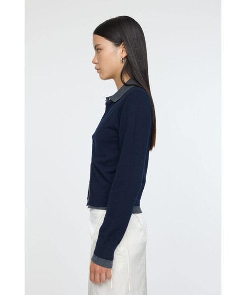 DOUBLE LAYERED ニットシャツ｜マウジーの通販｜&mall（アンドモール