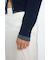 DOUBLE LAYERED ニットシャツ