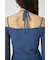 OPEN SHOULDER HALTER ニットトップス