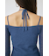 OPEN SHOULDER HALTER ニットトップス