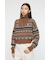 HALF ZIP FAIR ISLE セーター