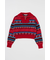 HALF ZIP FAIR ISLE セーター