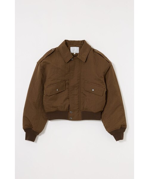 F／FUR COLLAR CROP ブルゾン｜マウジーの通販｜&mall（アンドモール