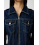 ZIP UP DENIM ミニドレス