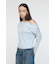 OVER DYED ONE SHOULDER L／S TEE