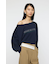 OFF SHOULDER LOGO SWEAT プルオーバー