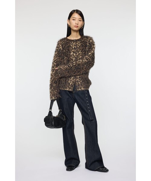 BRUSHED LEOPARD カーディガン｜マウジーの通販｜&mall（アンドモール