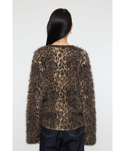 新品未使用タグ付き☆MOUSSY　BRUSHED LEOPARD カーディガン BRUSHED LEOPARD カーディガン｜マウジーの通販｜&mall（アンドモール