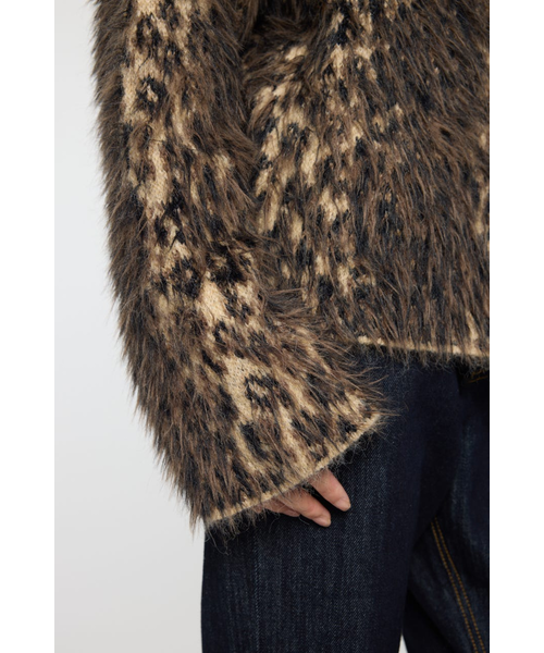 BRUSHED LEOPARD カーディガン｜マウジーの通販｜&mall（アンドモール