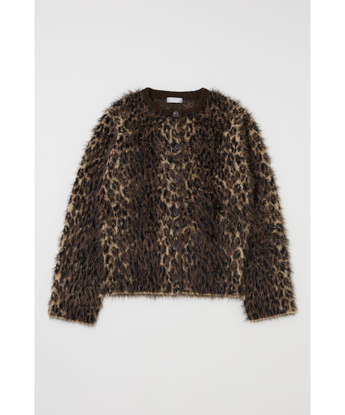 新品未使用タグ付き☆MOUSSY　BRUSHED LEOPARD カーディガン BRUSHED LEOPARD カーディガン｜マウジーの通販｜&mall（アンドモール
