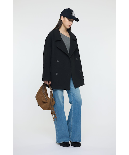 DOUBLE BREASTED MID コート｜マウジーの通販｜&mall（アンドモール