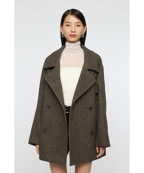 DOUBLE BREASTED MID コート｜マウジーの通販｜&mall（アンドモール