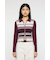 STRIPE ZIP UP KNIT シャツ