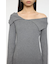 ASYMMETRY COLLAR KNIT ドレス