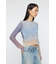 GRADATION CROPPED KNIT トップス