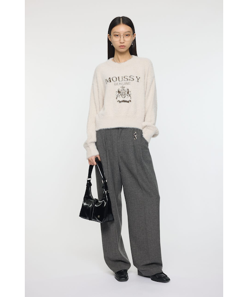 FLUFFY MOUSSY KNIT トップス｜マウジーの通販｜&mall（アンドモール