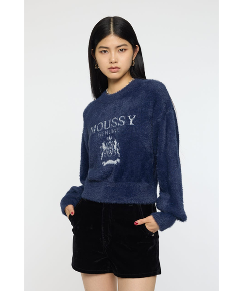 FLUFFY MOUSSY KNIT トップス｜マウジーの通販｜&mall（アンドモール