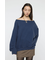 WASHED OFF SHOULDER スウェット