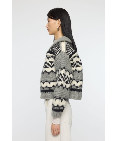 カーディガン Cowichan knit kapital-hand-knit-cardigan-std