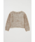 FAUX FUR KNIT CROP トップス