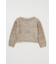 FAUX FUR KNIT CROP トップス