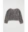FAUX FUR KNIT CROP トップス