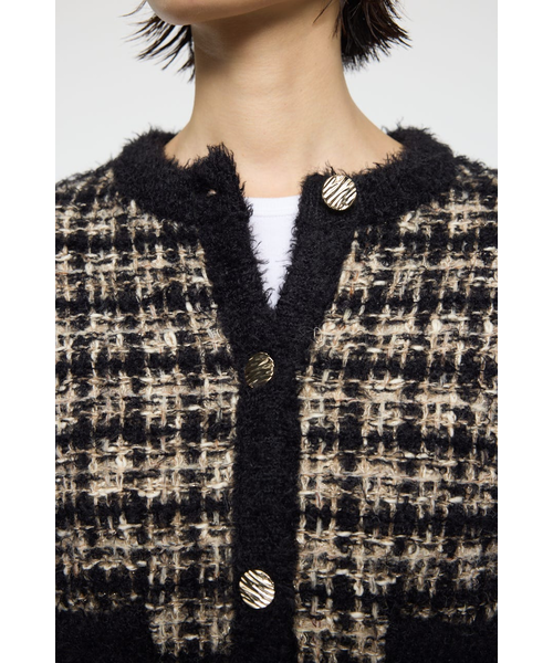 COMPACT KNIT TWEED ジャケット｜マウジーの通販｜&mall（アンドモール